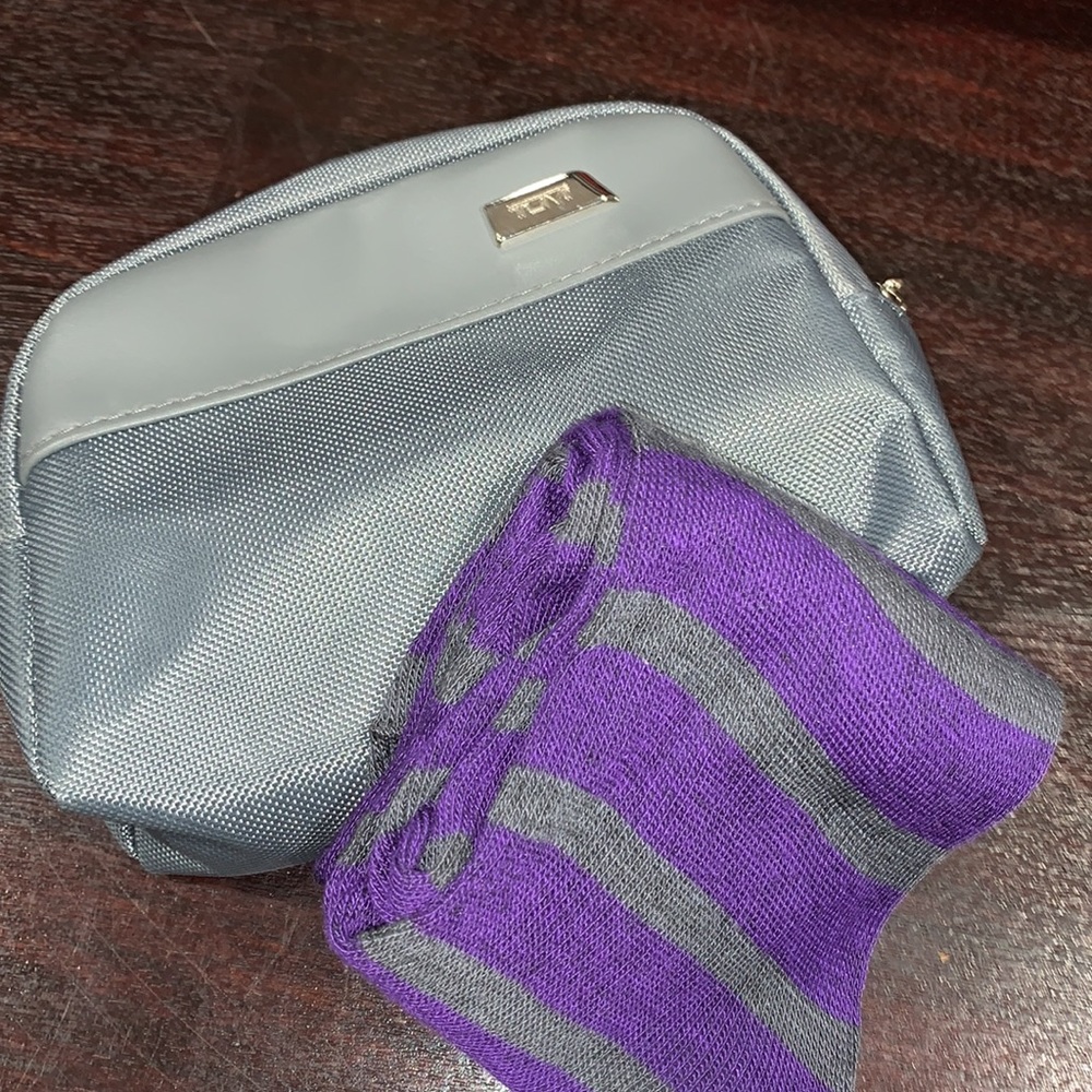EUC TUMI gray toiletry bag